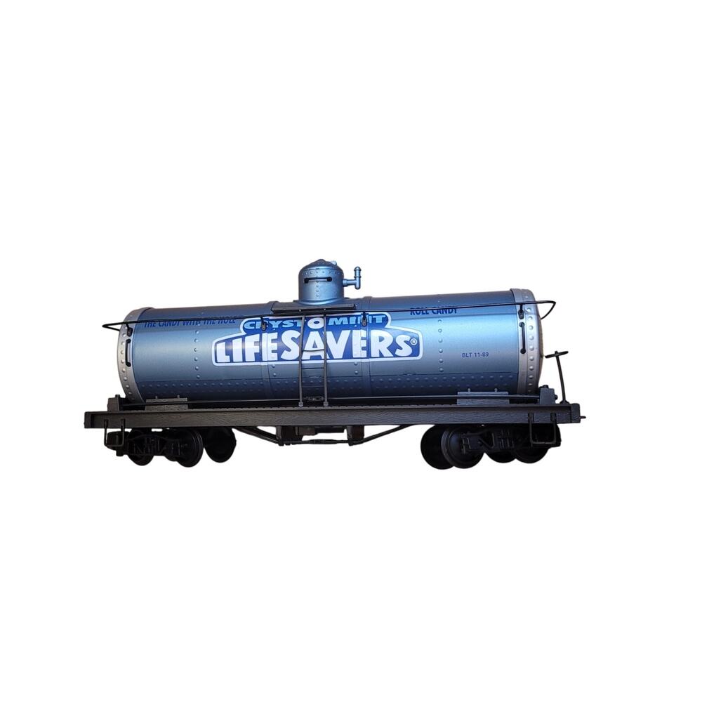 Bachmann 93434 Lifesavers tank car G scale blue with box READ DESCRIPTION